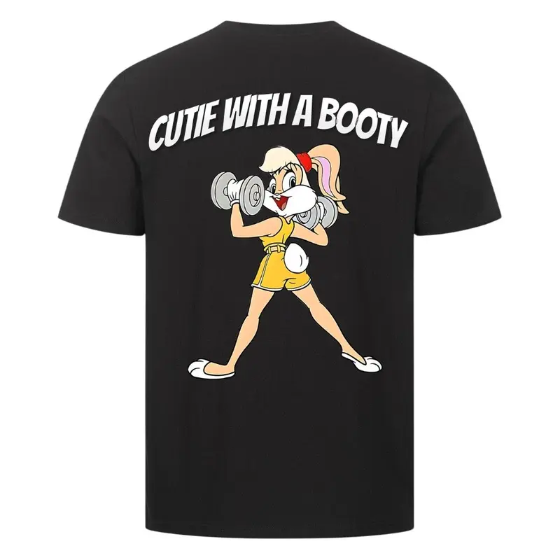 CUTIE WITH A BOOTY PREMIUM SHIRT (BACKPRINT)