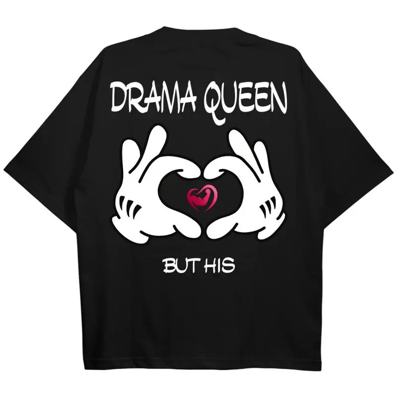 DRAMA QUEEN OVERSIZE SHIRT (BACKPRINT)