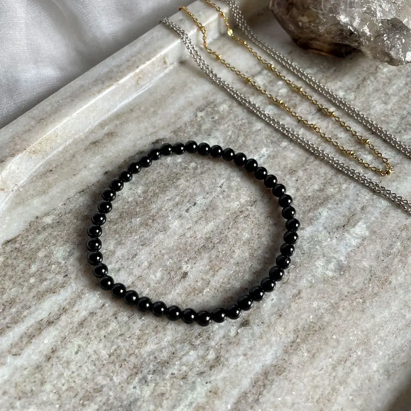 EDELSTEIN ARMBAND "TURMALIN" (4 mm)