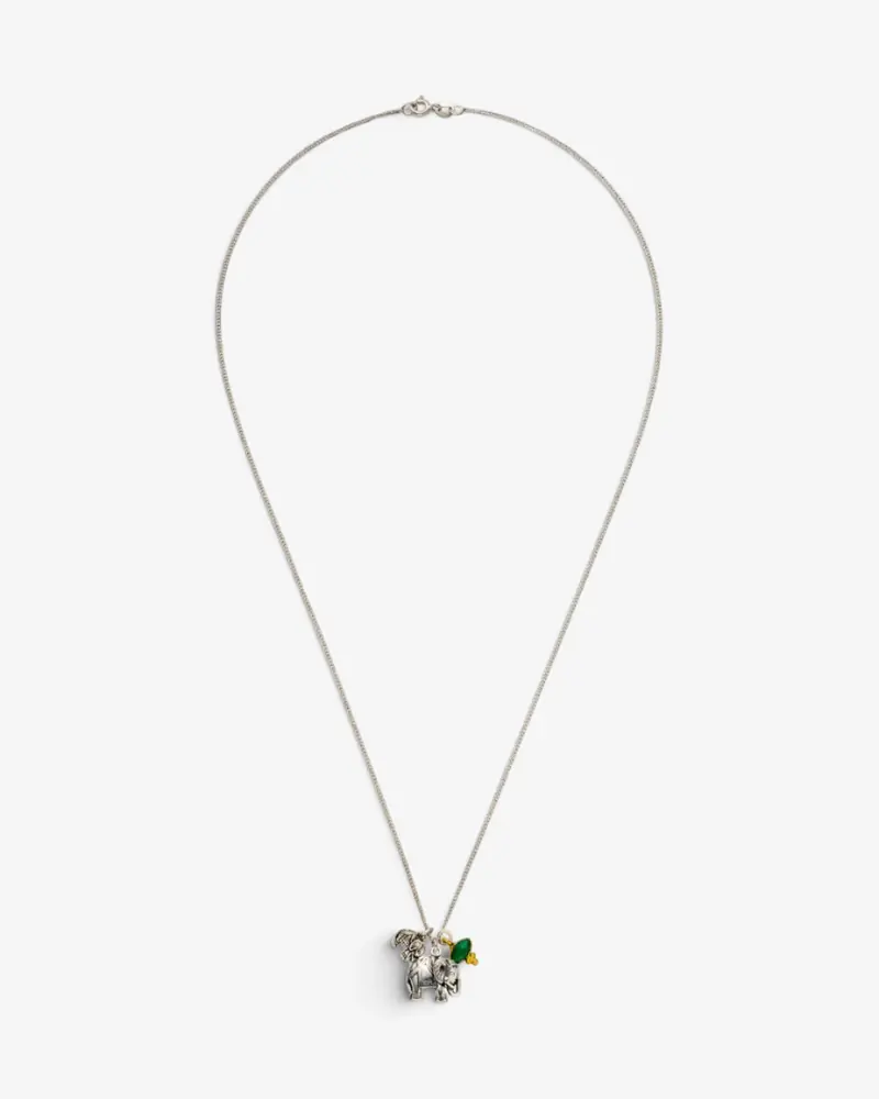 Elefanten-Kette Deep Connection - Silber