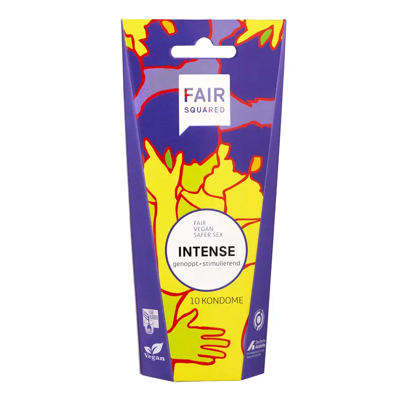 FAIR SQUARED Kondome "INTENSE" 10er-Pack