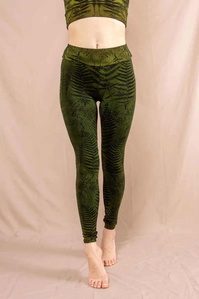Farn Leggins ~ Grün