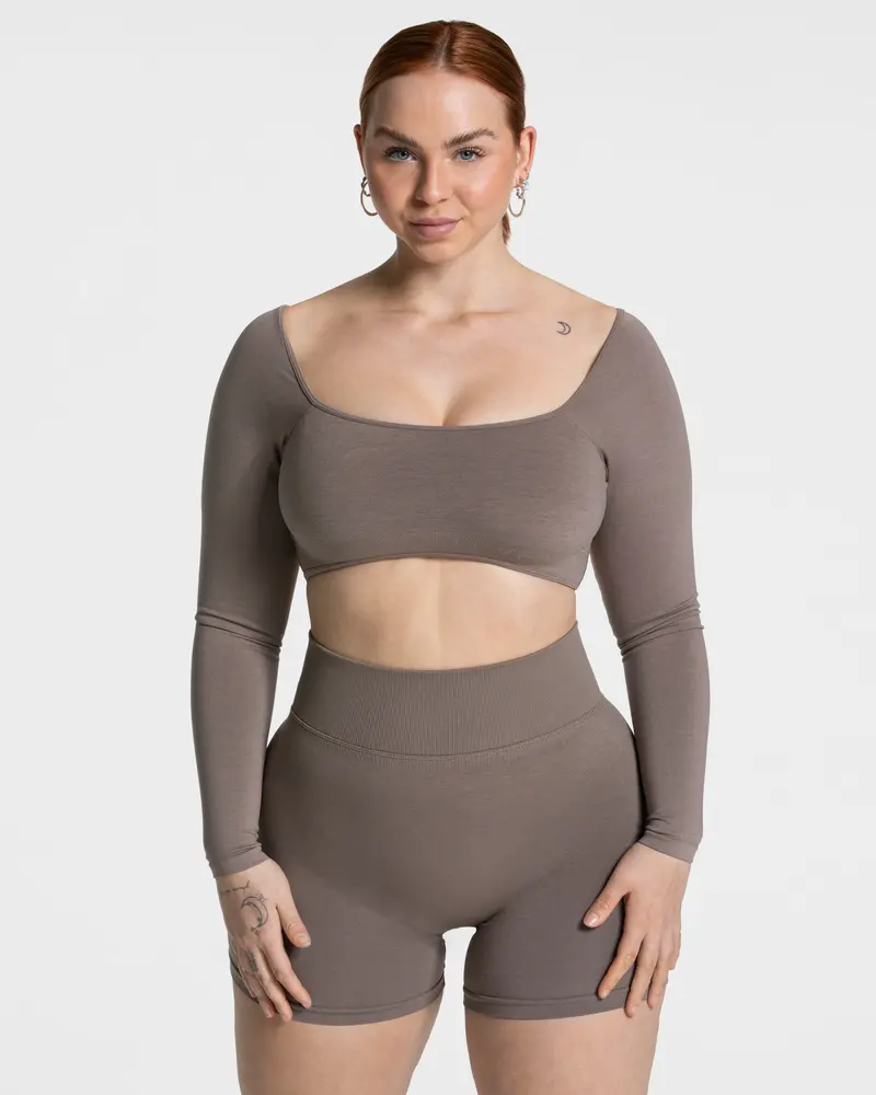 Femme Backless Longsleeve "Mokka"