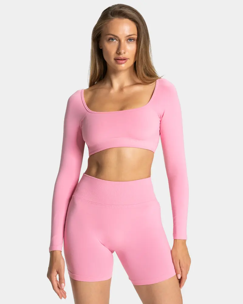 Femme Backless Longsleeve "Pink"