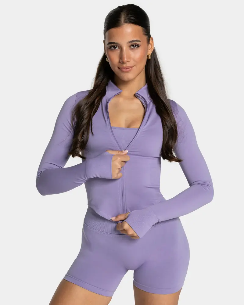 Femme Shaping Zip Jacke "Lavendel"