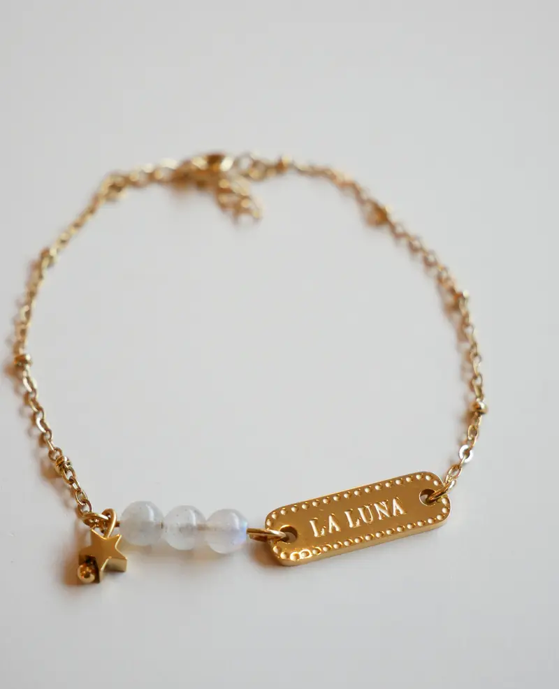 Filigranes Armband "Luna" – zartes Armband mit Mond