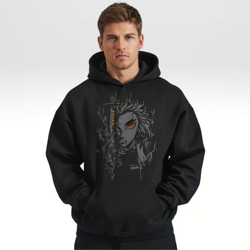 FLAME HASHIRA OVERSIZE HOODIE