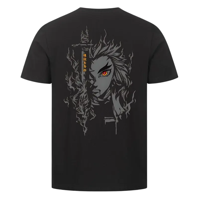 FLAME HASHIRA PREMIUM SHIRT (BACKPRINT)