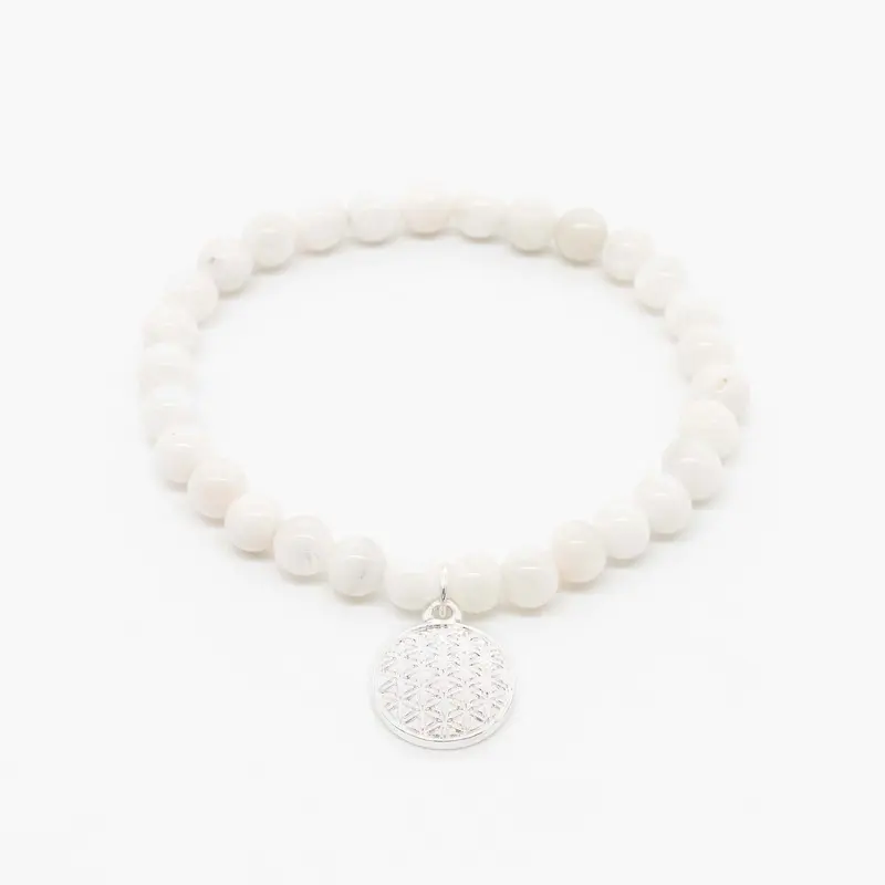 Fleur de Vie - Mondstein Armband