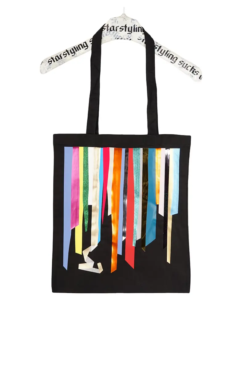 Foil Stripes Tote Bag – Multilayer-Foilprint Handmade