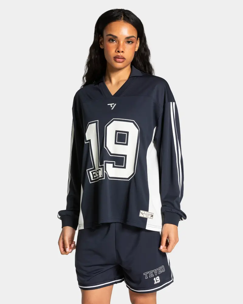 Football Polo Longsleeve "Midnight"