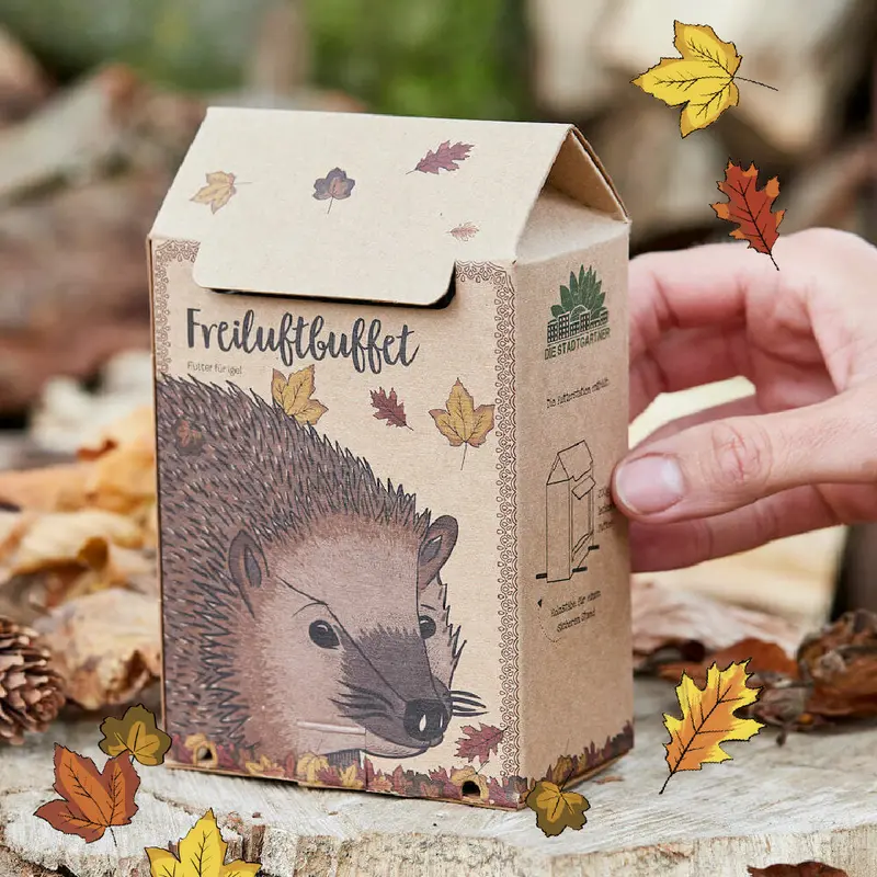 Freiluftbuffet für Igel – 200g Futterstation mit Insekten