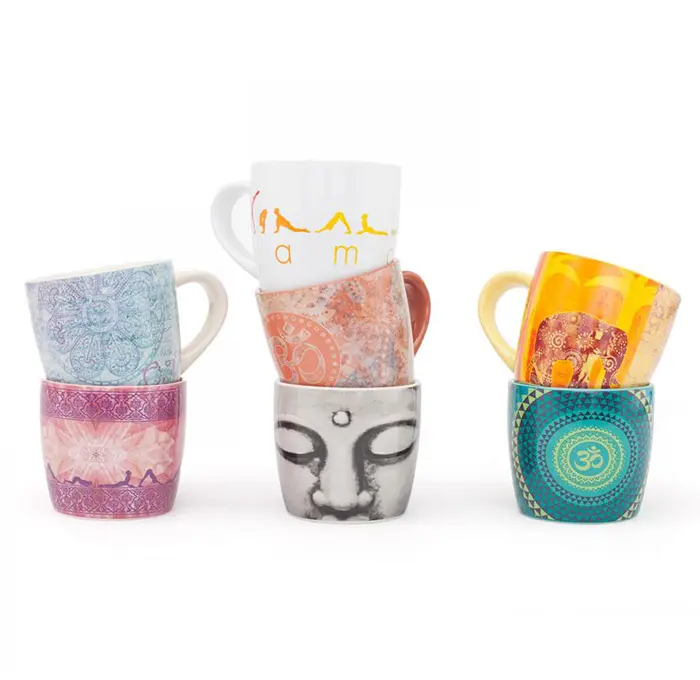 Fröhliche YogiMug Bunte Tasse