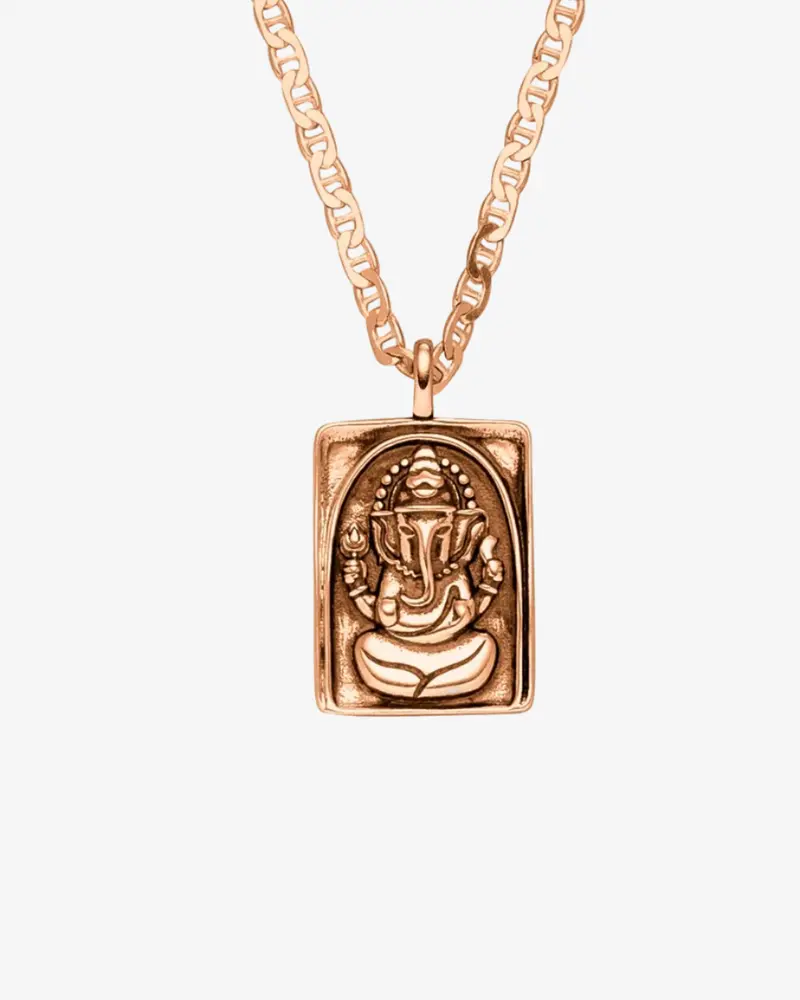 Ganesha Kette Amulett 'Optimist' - Roségold