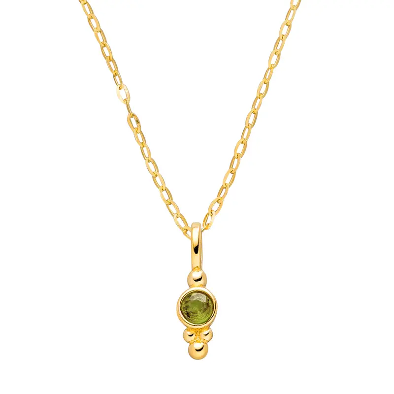 Geburtsstein Kette August Peridot