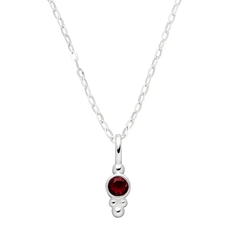 Geburtsstein Kette Januar Granat