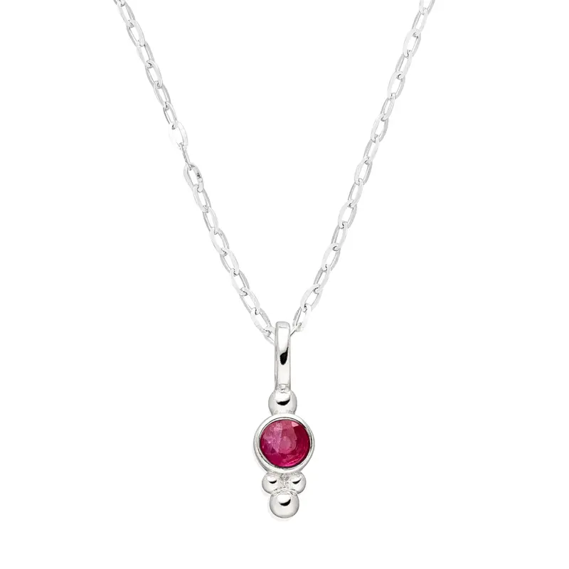 Geburtsstein Kette Juli Rubin