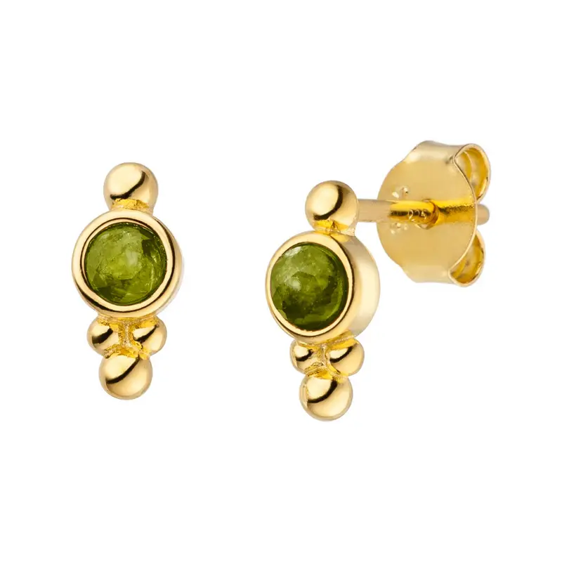 Geburtsstein Ohrstecker August Peridot