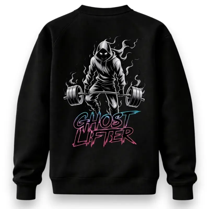 GHOST LIFTER PREMIUM SWEATSHIRT (BACKPRINT)