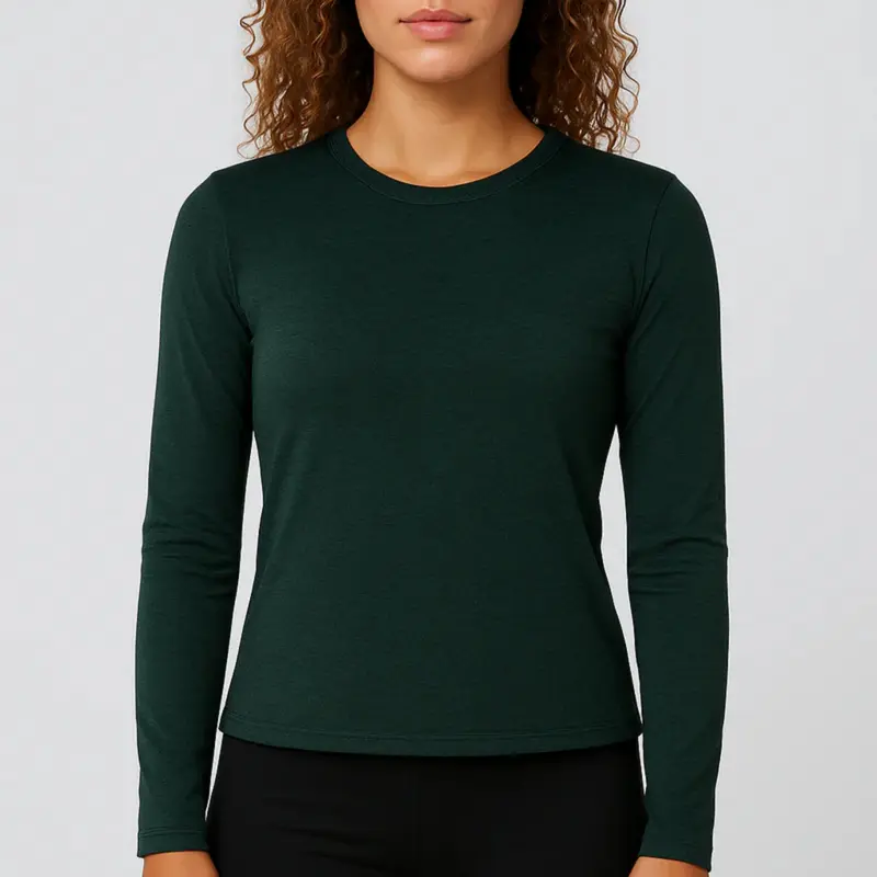 Girlfriend Collective Long Sleeve Tee "Reset Fitted"