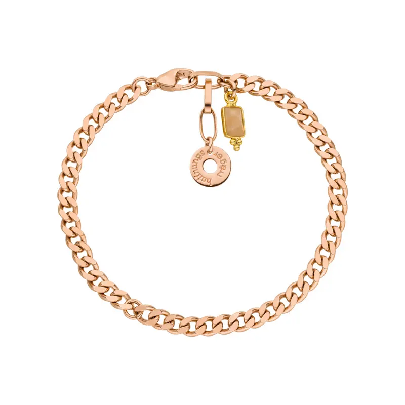 Gliederarmband Chunky Roségold