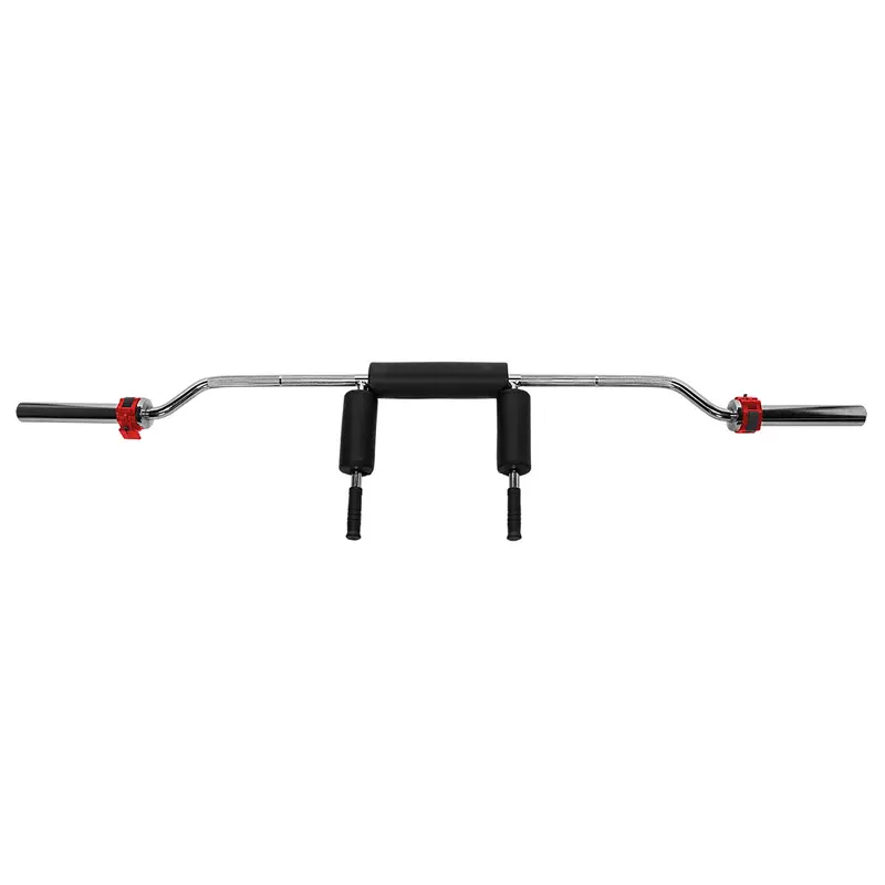 GOL320 OLYMPISCHE LANGHANTELSTANGE GEBOGEN 220 CM MIT VERSCHLÜSSEN LOCK JAW BLACK HMS