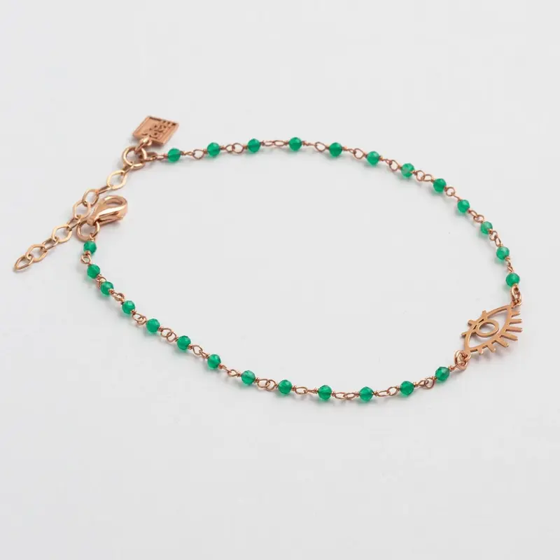 Gottes Auge Armband - Emerald