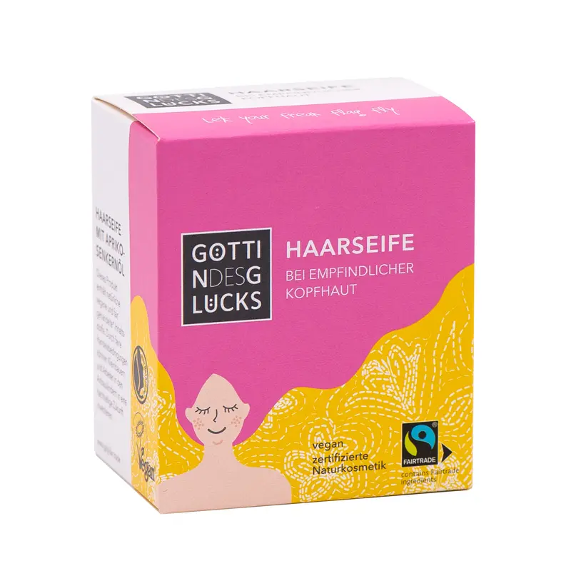 Göttin des Glücks Haarseife bei empfindlicher Kopfhaut 2x80 g