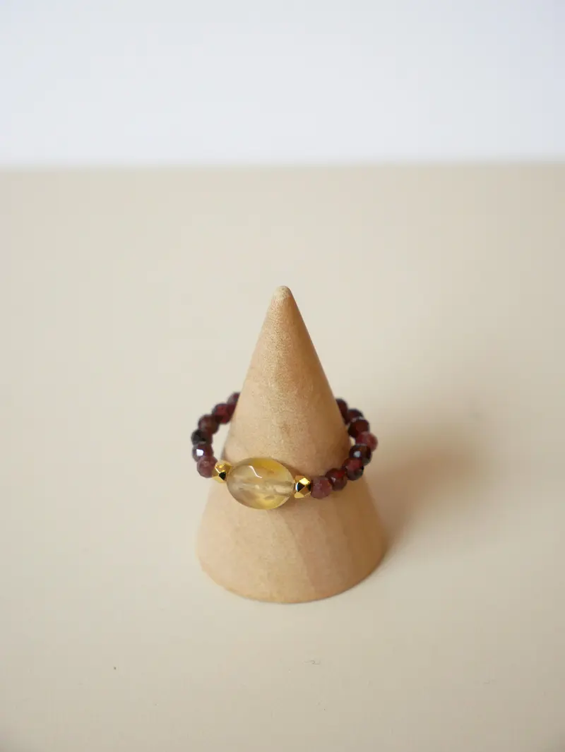 Granat Karneol Ring – Edelstein Ring für Damen