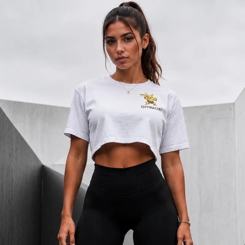 GYMKACHU OVERSIZE CROP TOP