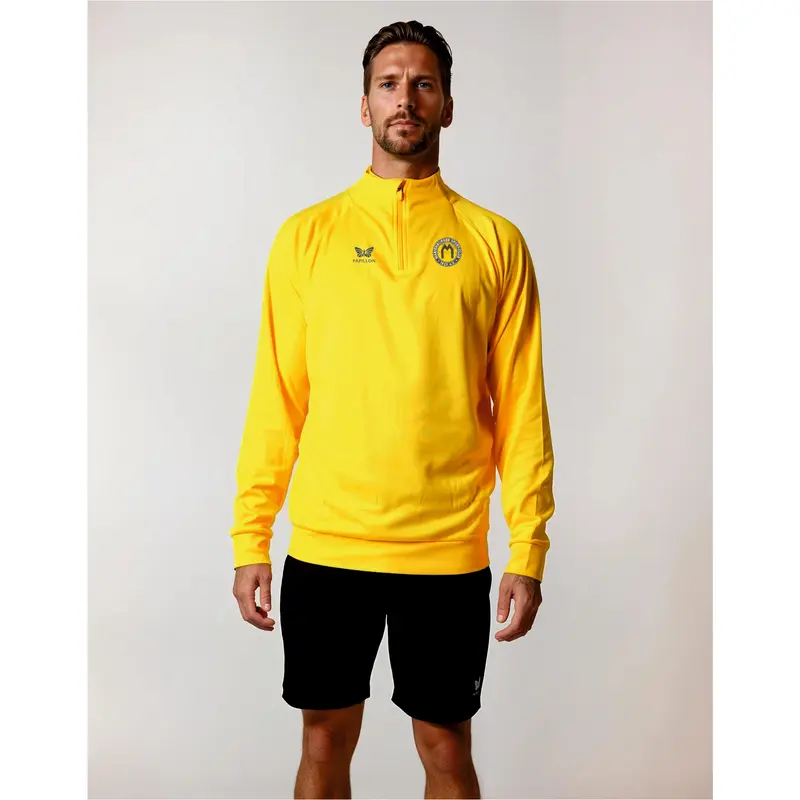 HALFZIP HERREN, GELB