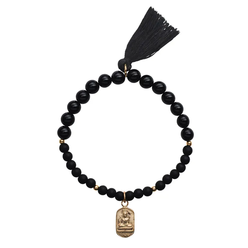 Handmala Buddha Gold, Onyx