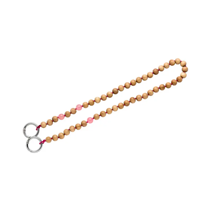 Handykette "Medium" Sandelholz Rosenquarz