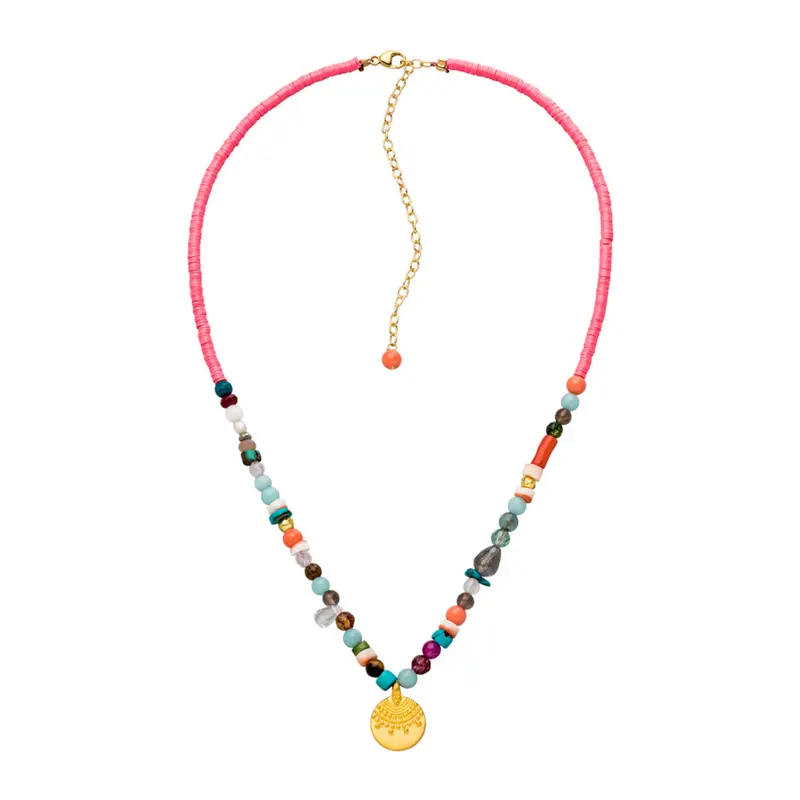 „Happy Choker“, Edelstein-Mix, Gold