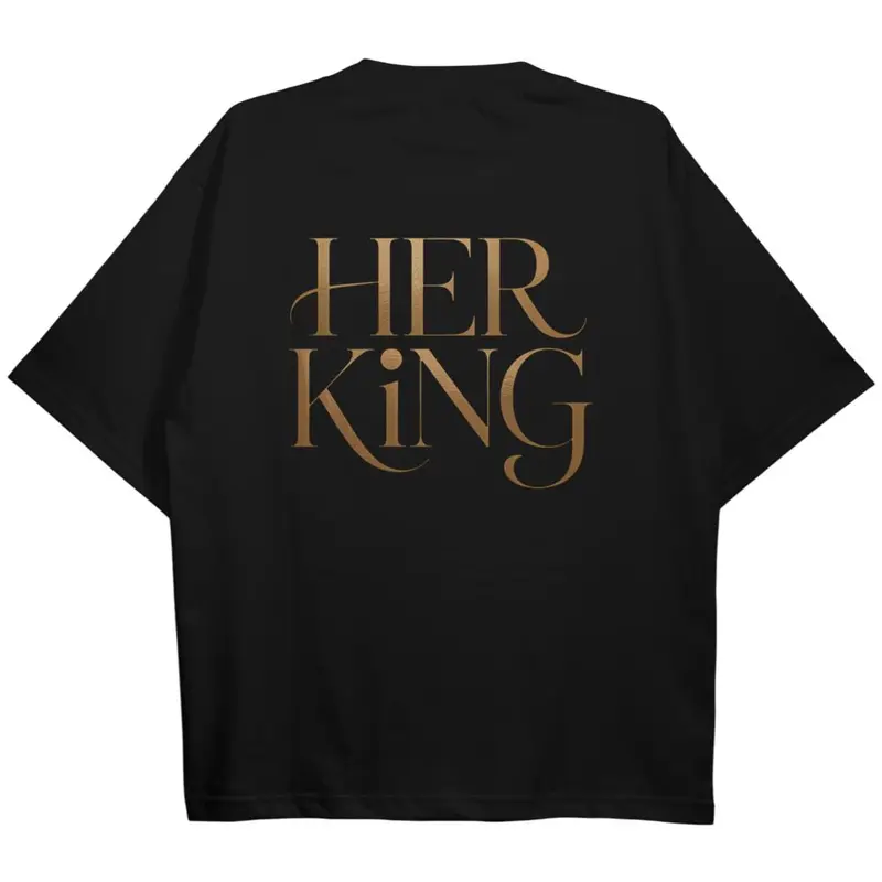 HER KING OVERSIZE SHIRT (BACKPRINT)