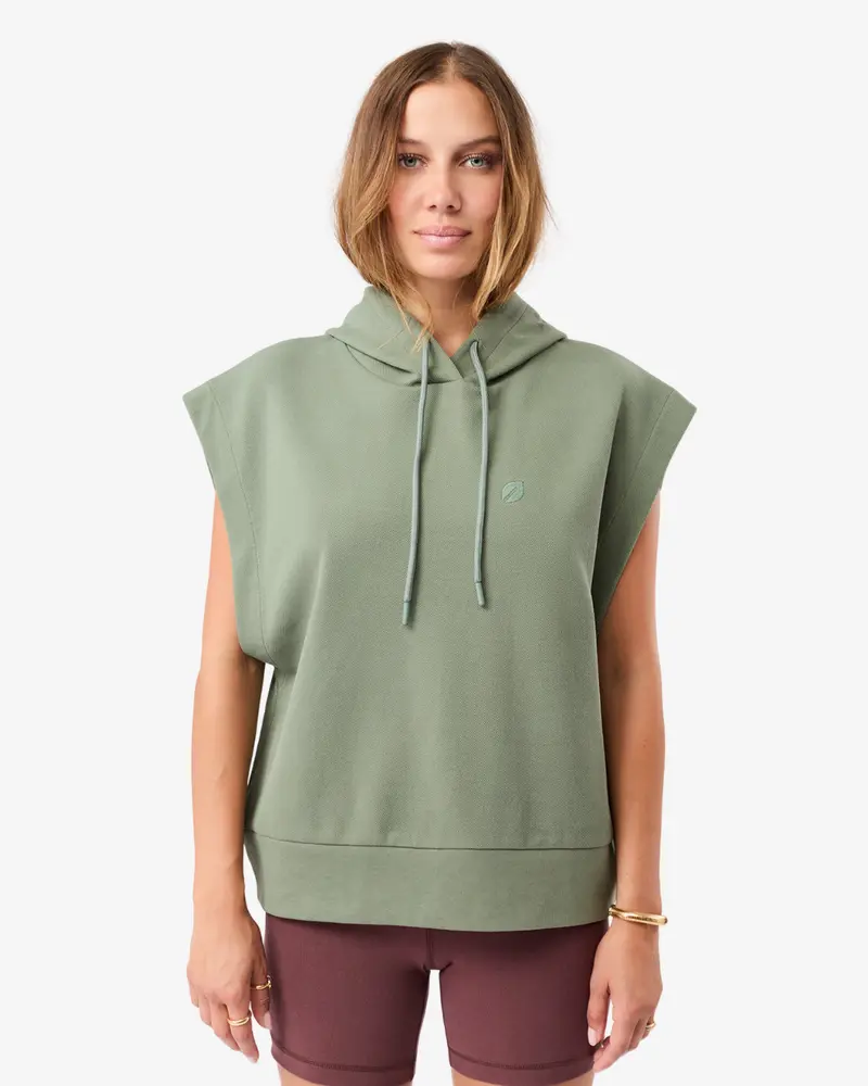 Hoddie Vest - Charcoal Green