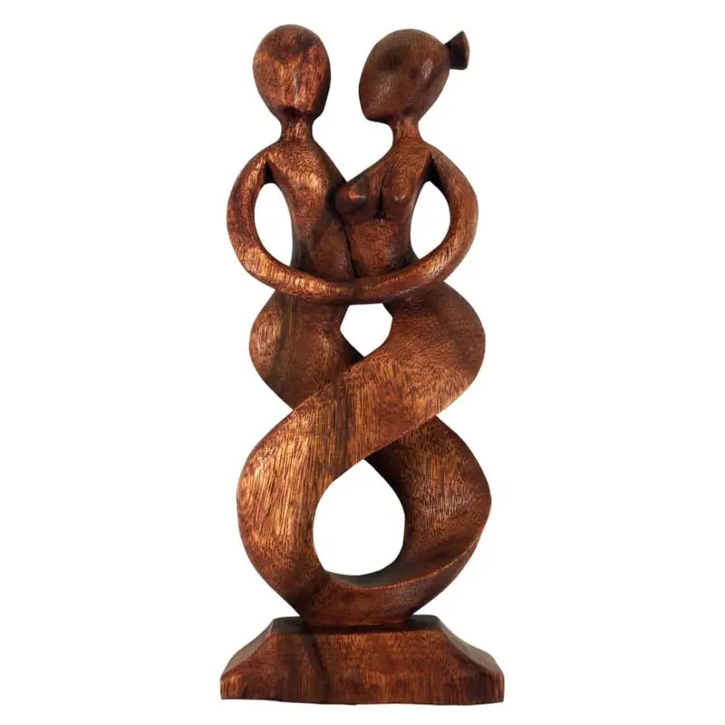 Holzfigur Feng Shui 'Tanzpaar'
