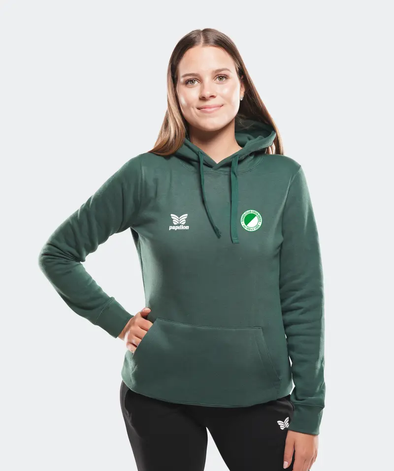 HOODIE DAMEN, DUNKEL-GRÜN