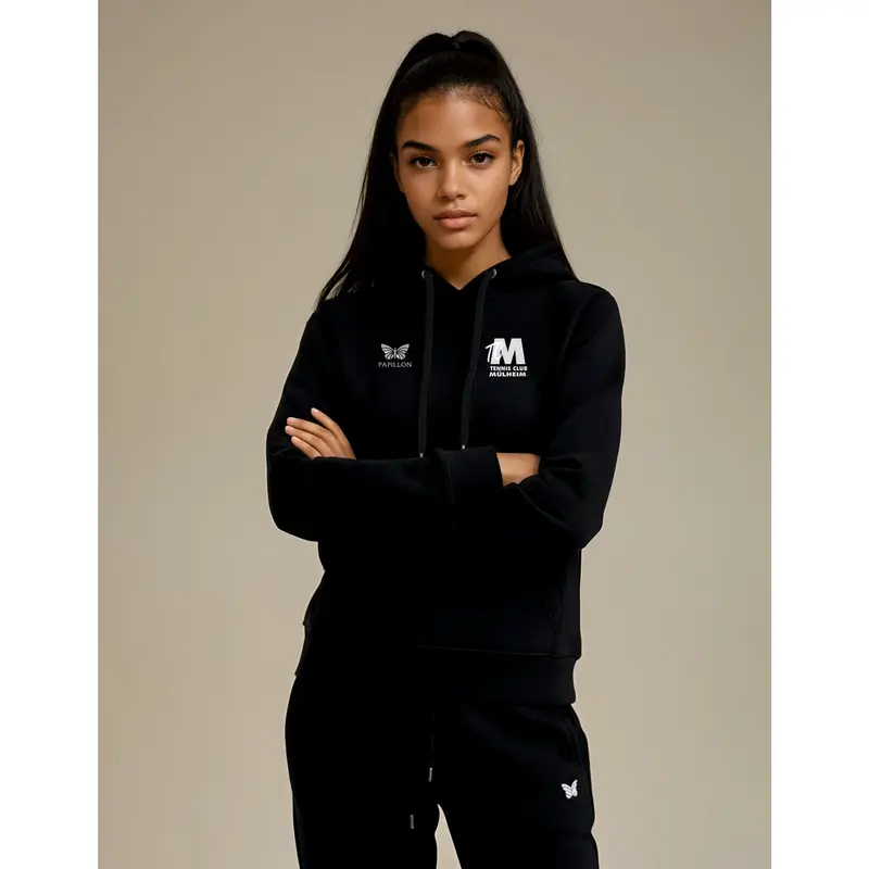 HOODIE DAMEN, SCHWARZ