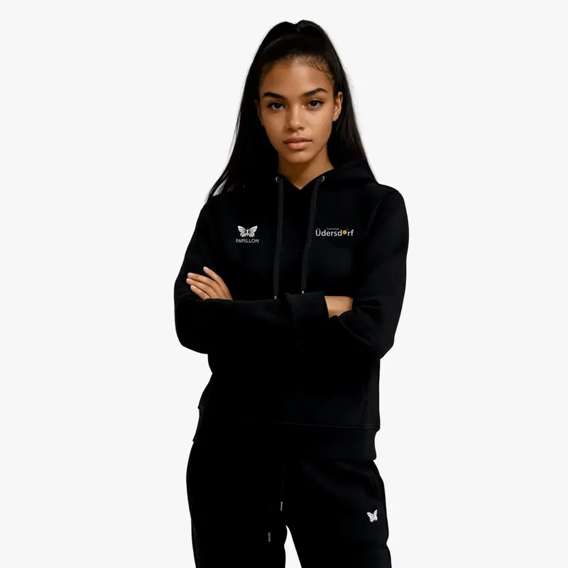 HOODIE DAMEN, SCHWARZ