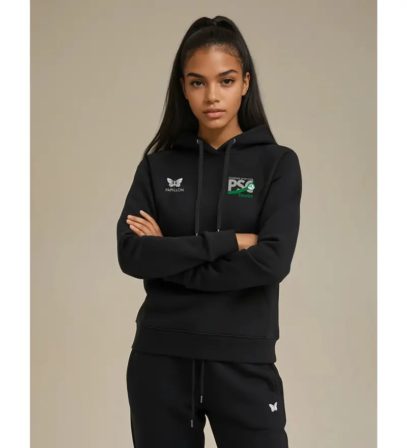 HOODIE DAMEN, SCHWARZ