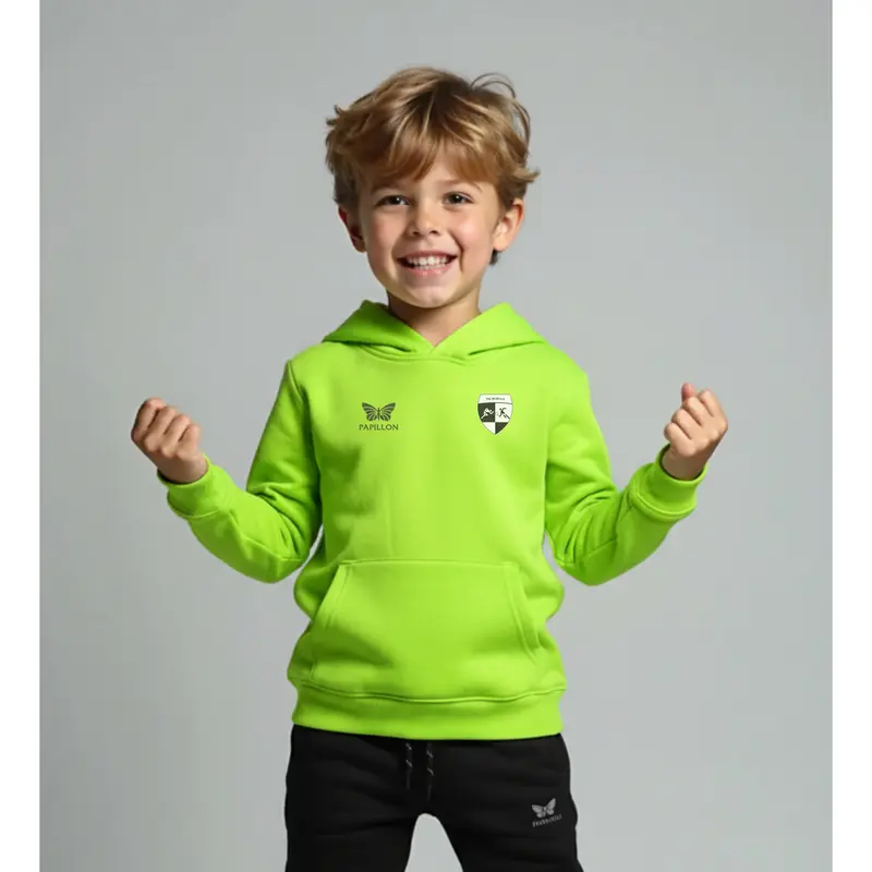 HOODIE KNABEN, NEON-GRÜN