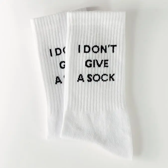 I don't give a Sock Statement Socken – Bio-Baumwolle, Made in EU