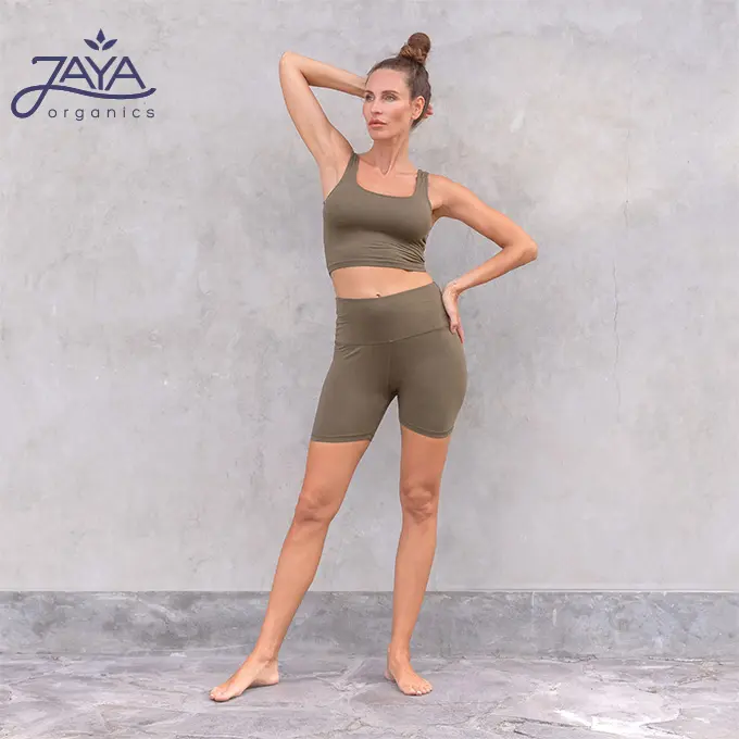 Jaya Bibi Yoga Shorts - olive