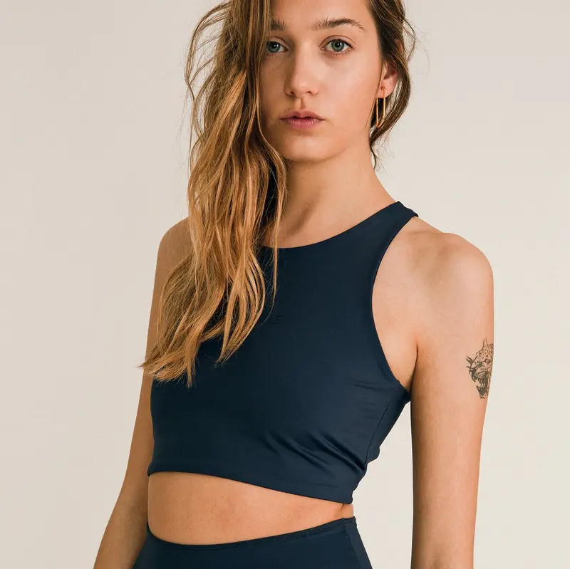 Jutelaune Yoga Top - Navy