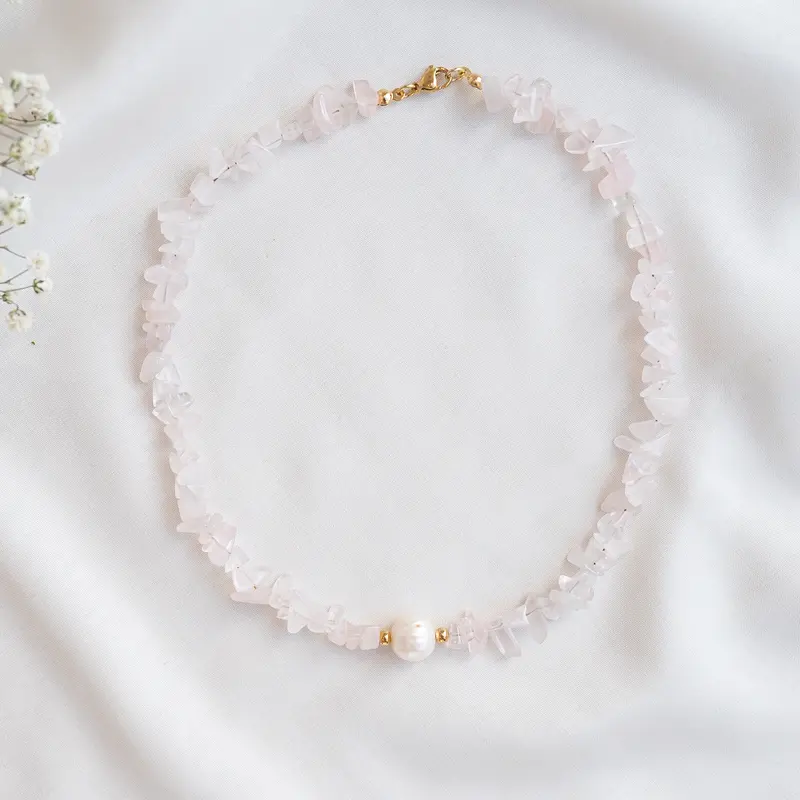 Kettenliebe Perlenkette "Rose"