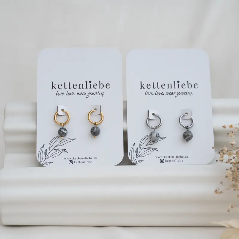 Kettenliebe Perlenohrringe "Earth"