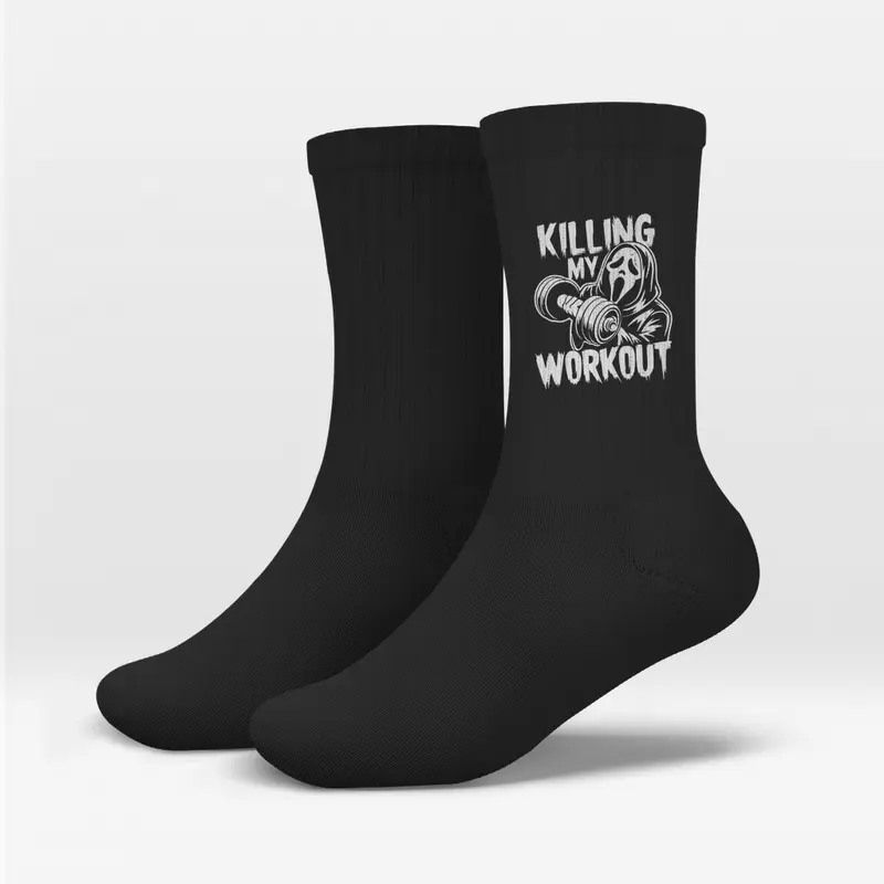 KILLING MY WORKOUT CREW SOCKEN