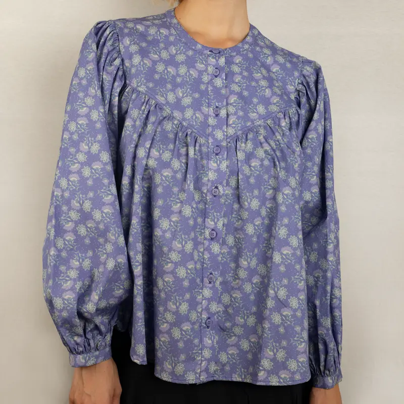 KiWi STORIES Bluse mit Print blau