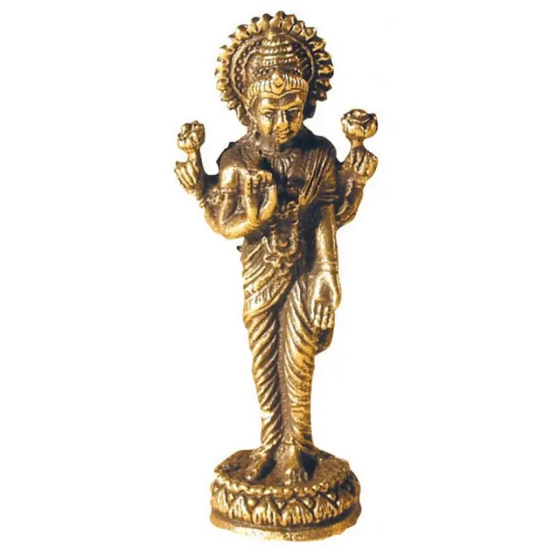 Kleine Lakshmi stehend Messing